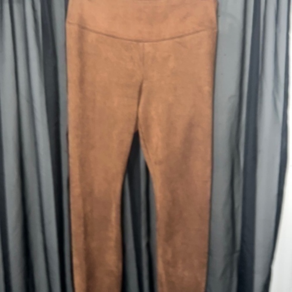 Faux suede rust colored runway leggings from: WHITEHOUSEBLACKMARKET:NWOT